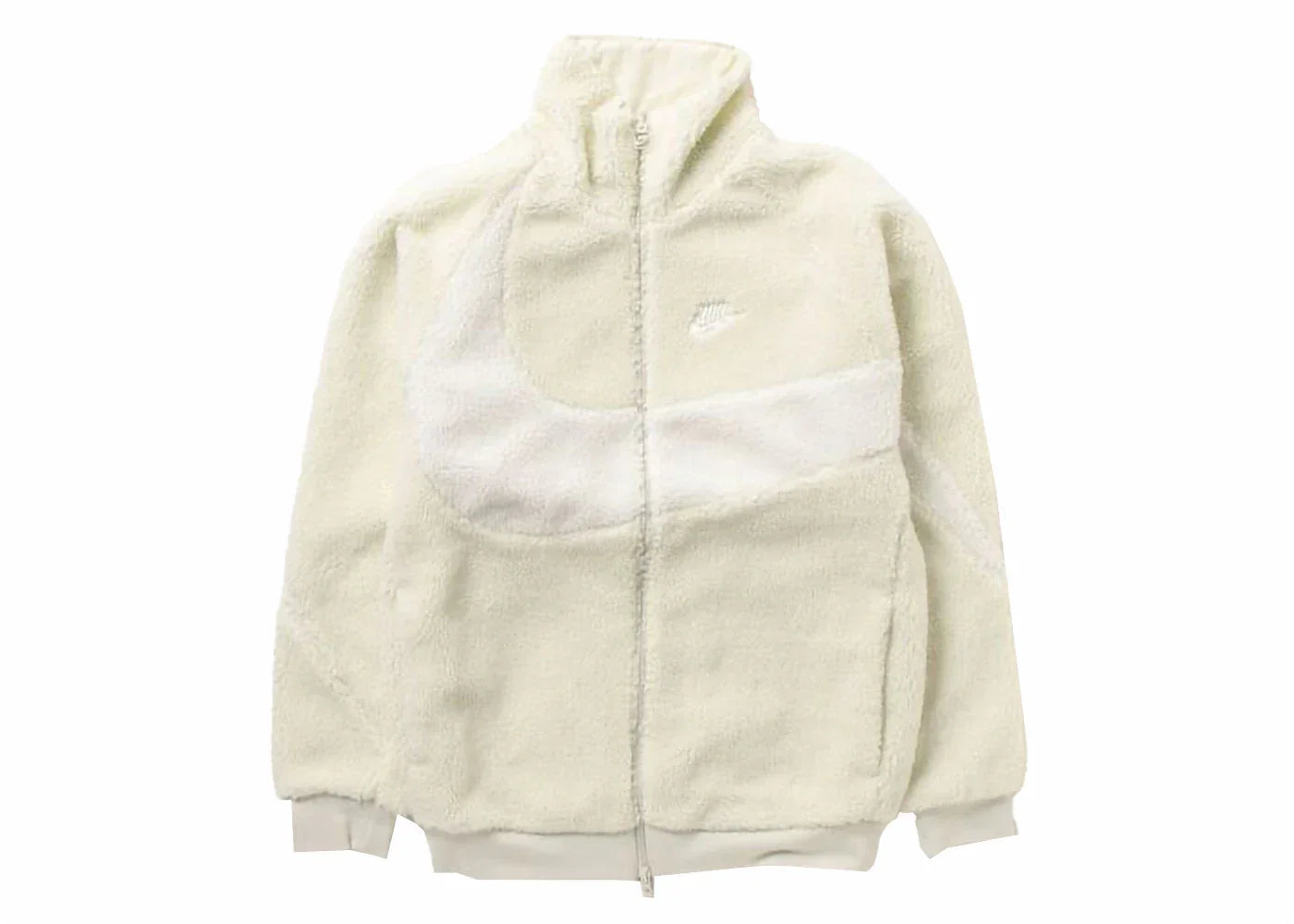 Nike Sportswear Big Swoosh Reversible Boa Jacket (Asia Sizing) Sea Glass/Sail -1