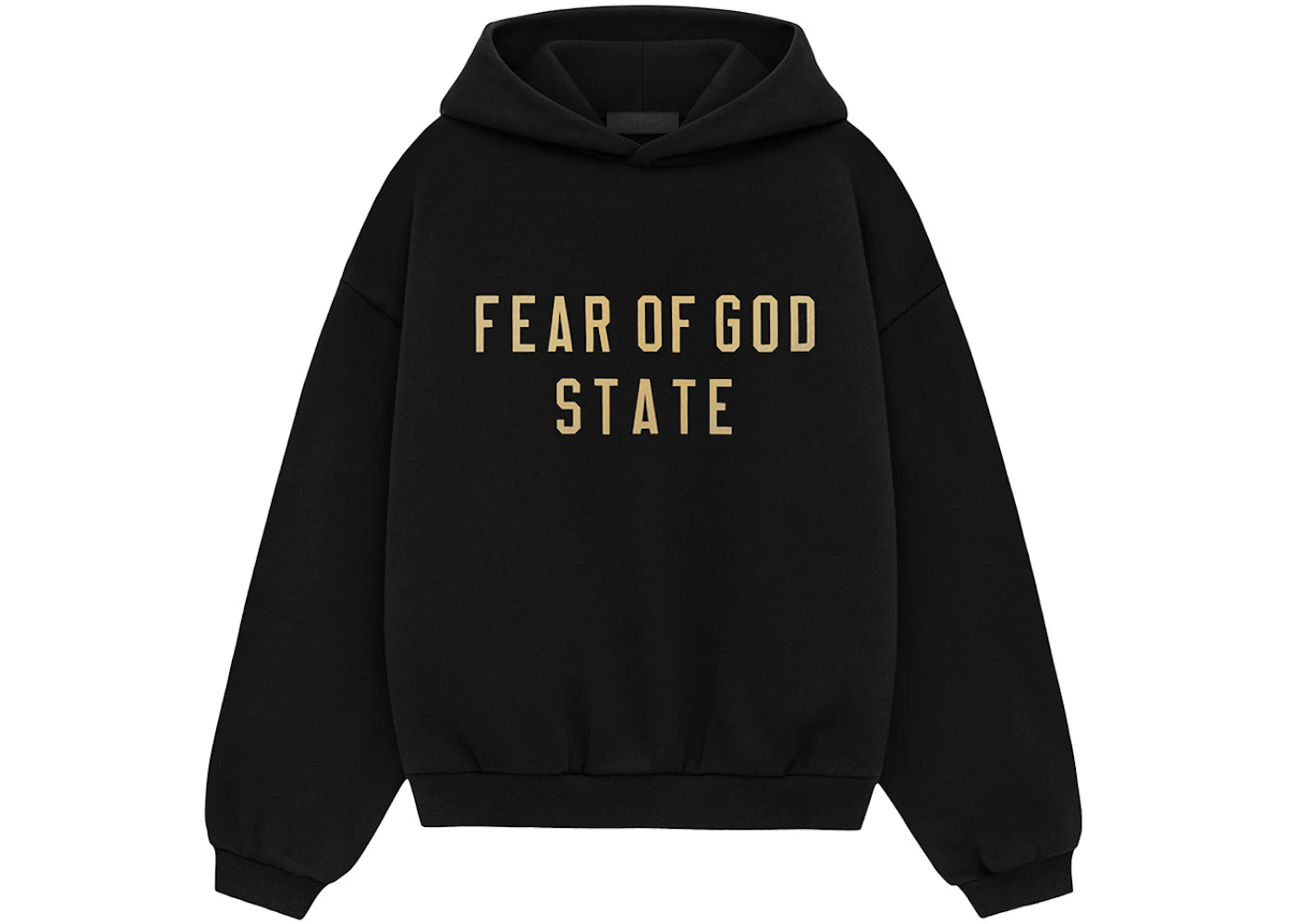 Fear of God Essentials Kids Fleece Hoodie Black -1