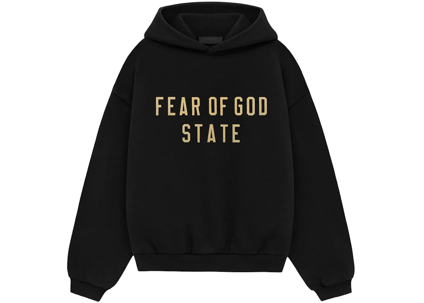 Fear of God Essentials Kids Fleece Hoodie Black -1