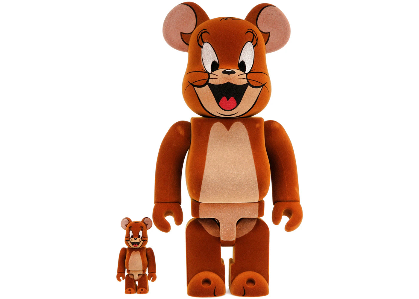 Bearbrick Tom and Jerry: Jerry Flocky 100% & 400% Set -1