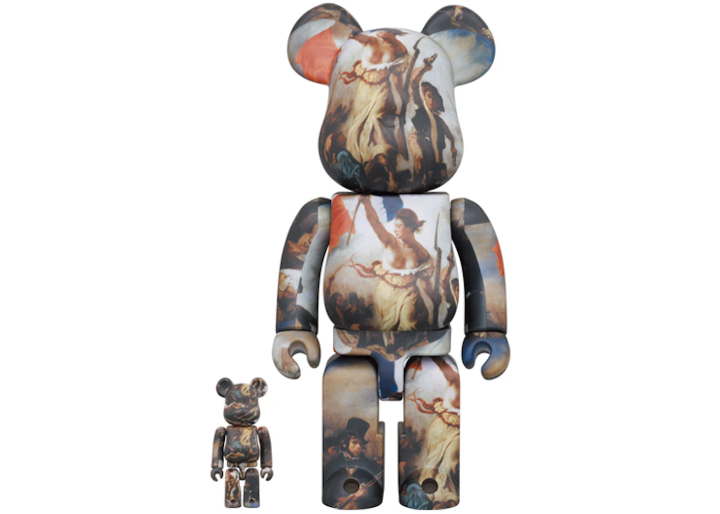 Bearbrick Eugène Delacroix (Liberty Leading the People) 100% & 400% Set -1