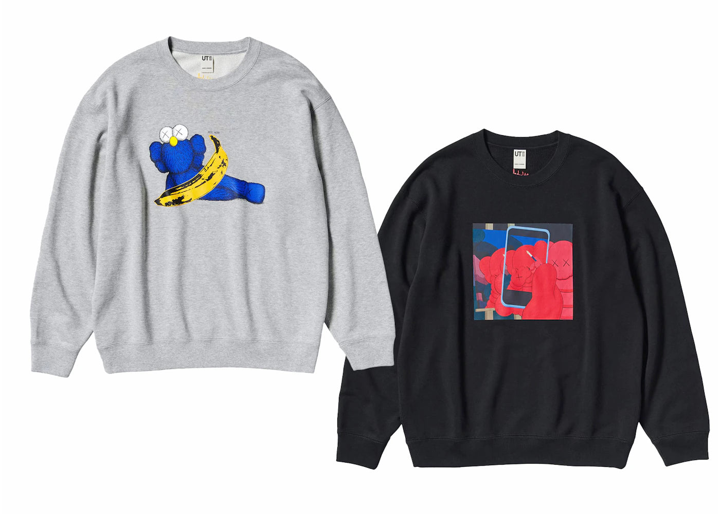 KAWS x Uniqlo Warhol Graphic 472951/476119 Sweatshirt Gray/Black -1