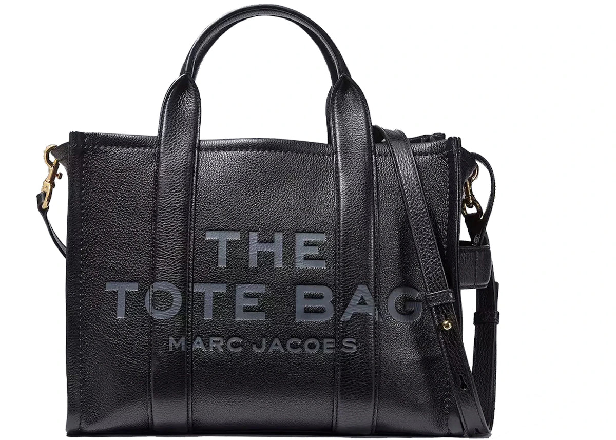 Marc Jacobs The Leather Tote Bag Medium Black -1