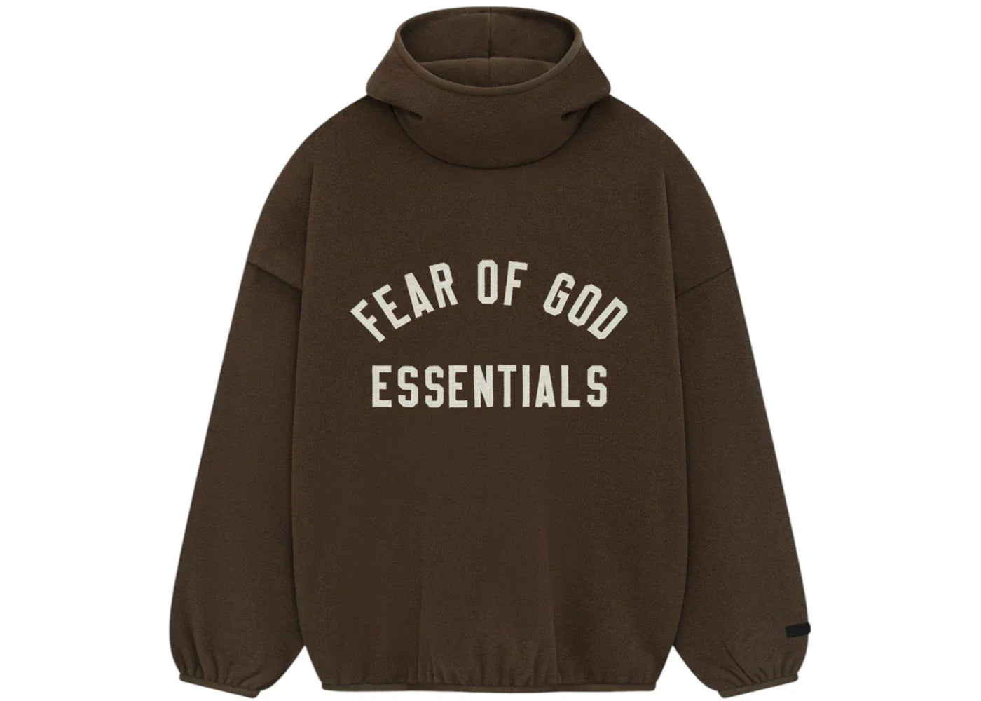 Fear of God Essentials Brushed Hoodie Brown -1