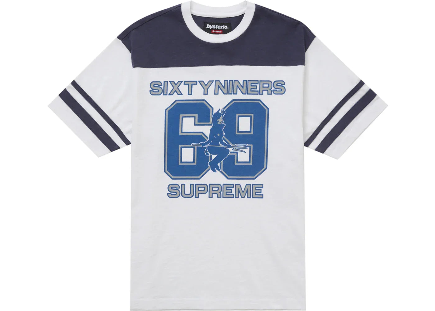 Supreme Hysteric Glamour 69 Football Top White -1