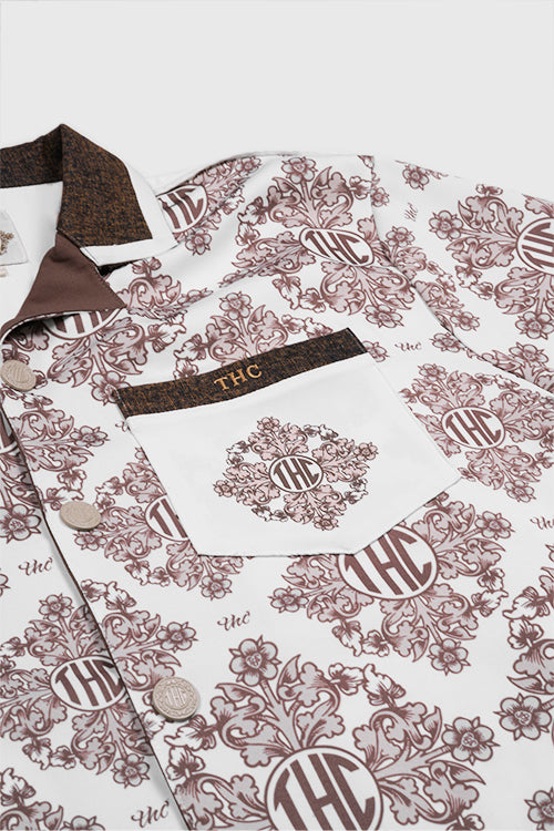 The Hideout Clothing - Baroque Pattern Oversized Shirt