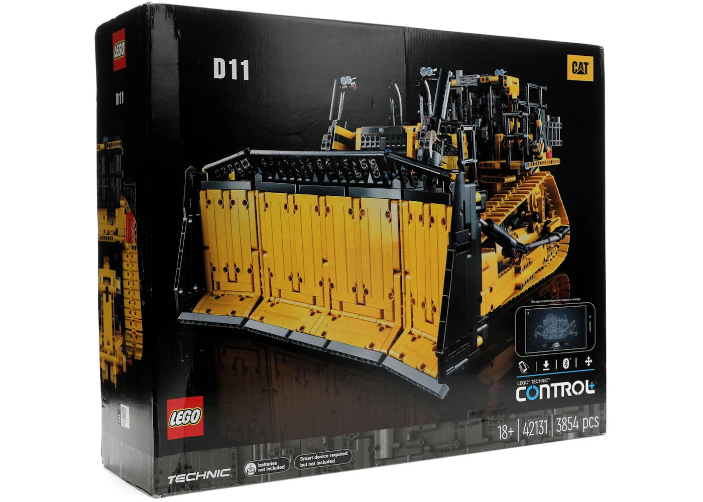 LEGO Technic App-Controlled Cat D11 Bulldozer Set 42131 Yellow/Black -1