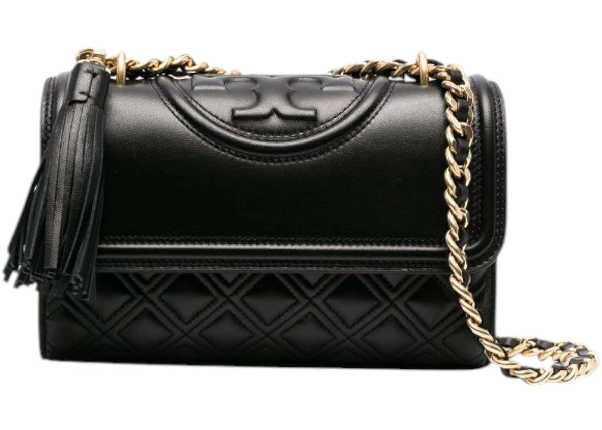 Tory Burch Fleming Small Convertible Shoulder Bag Black -1