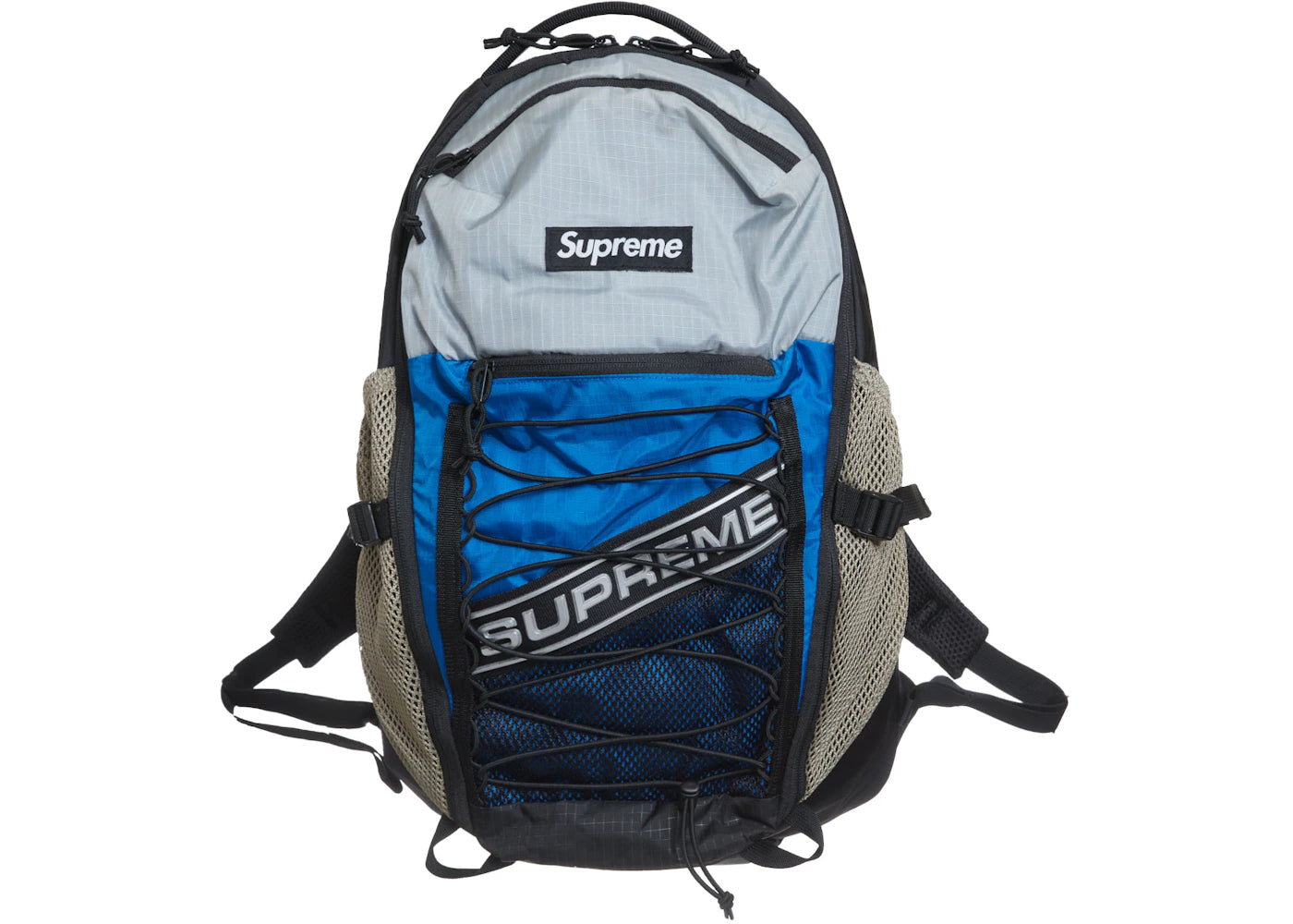 Supreme Logo Backpack Blue -1