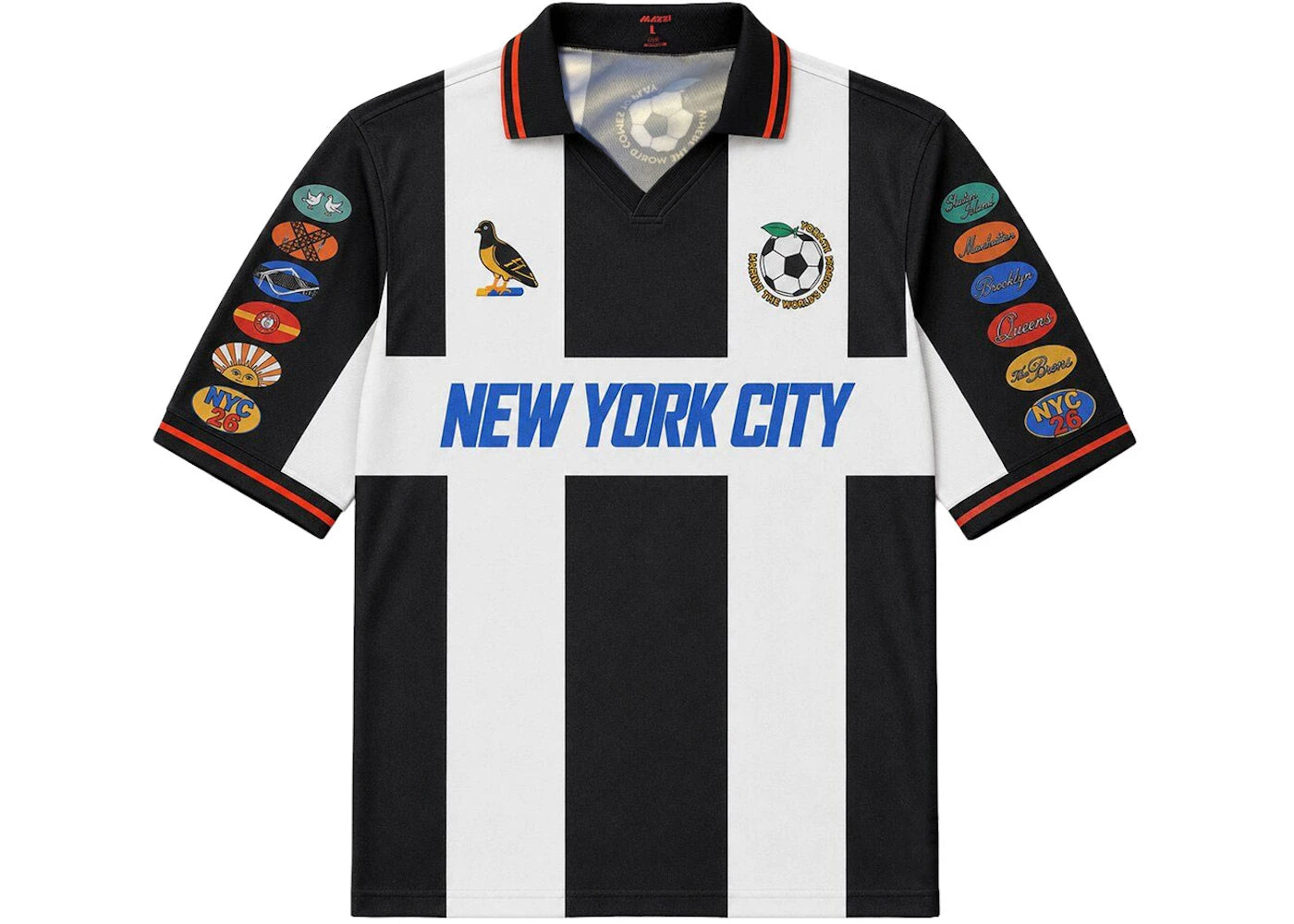 Mazzi Sports Mayor Zohran Mamdani New York City World Cup Kit Jersey (NYC Exclusive) White/Black -1