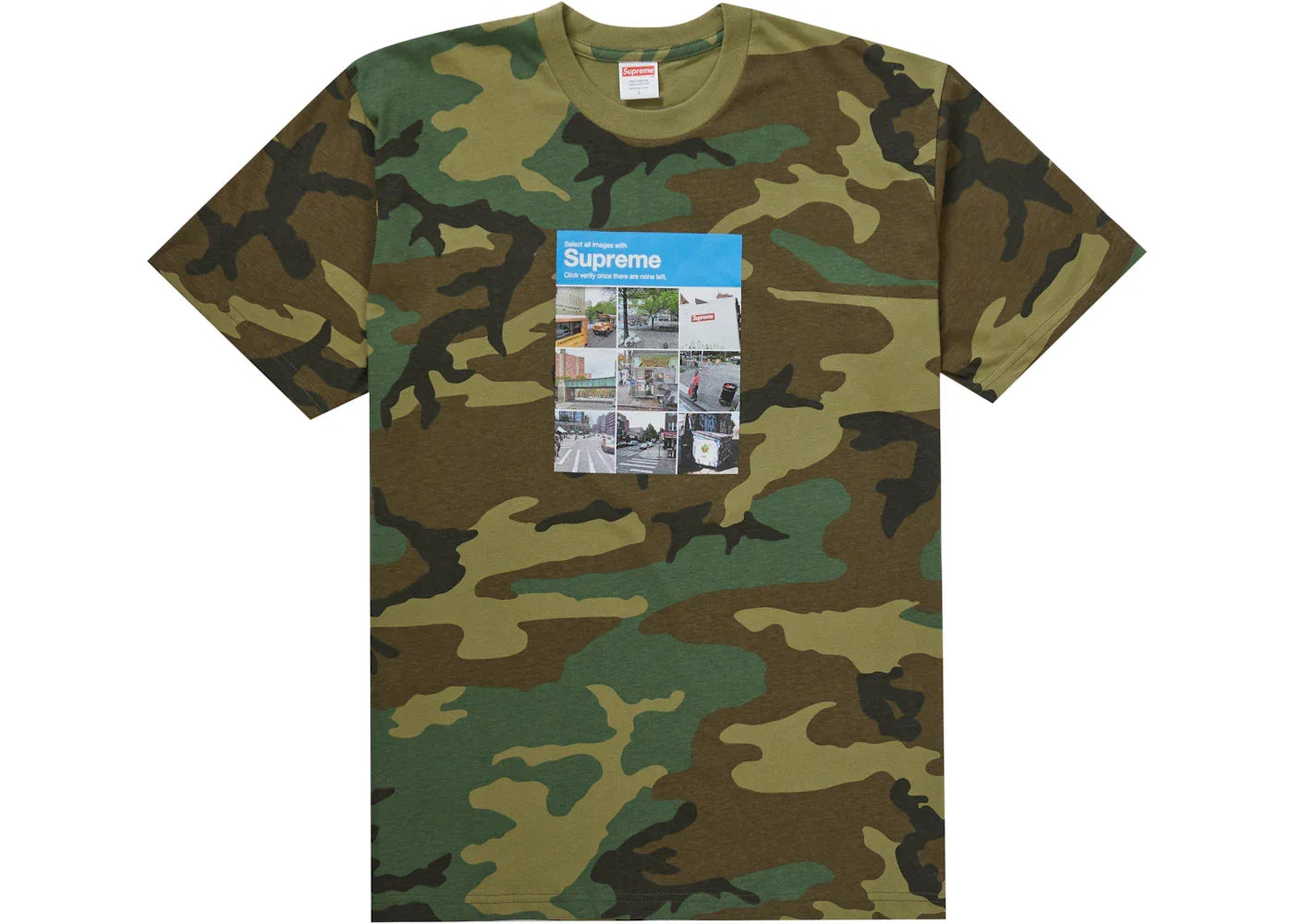 Supreme Verify Tee Woodland Camo -1