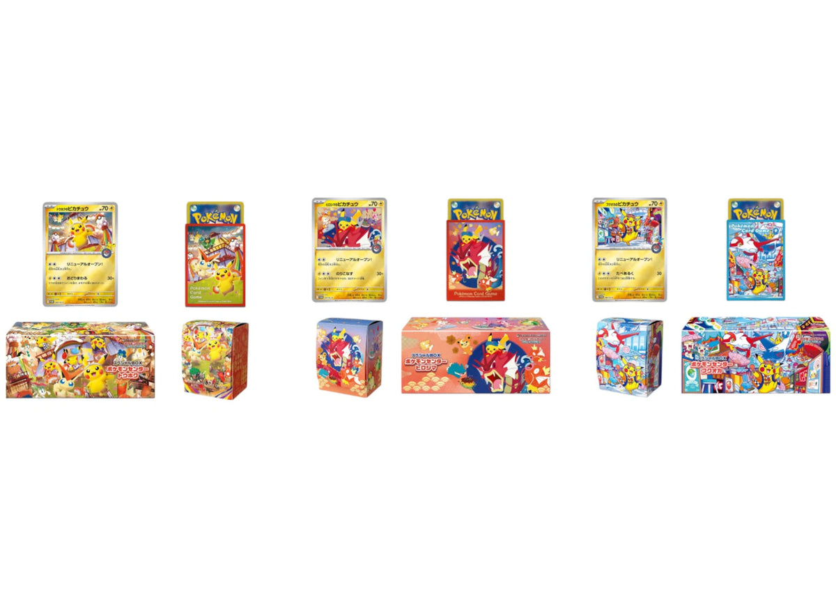 2025 Pokémon Scarlet & Violet Tohoku/Hiroshima/Fukuoka Pokemon Center Pikachu Special Box Set (Japanese) -1