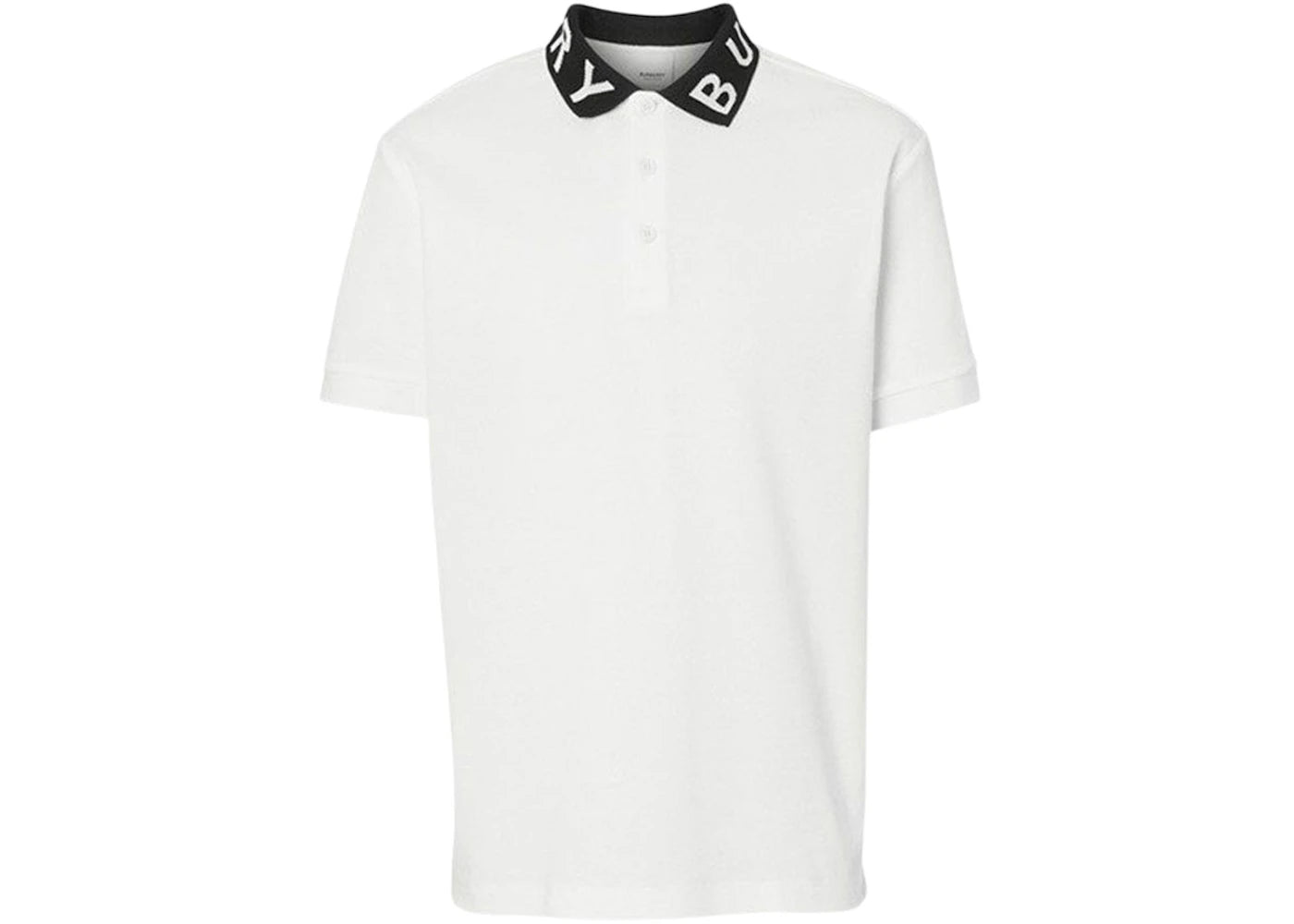 Burberry Ryland Collar Logo Polo White/Black -1