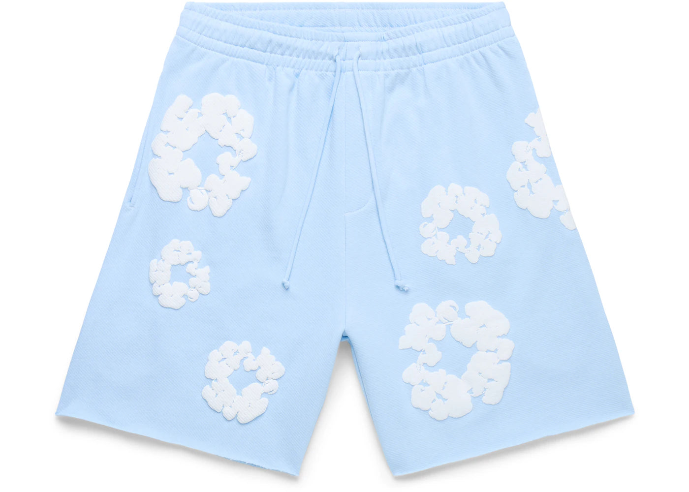Denim Tears The Cotton Wreath Sweatshorts Powder Blue -1