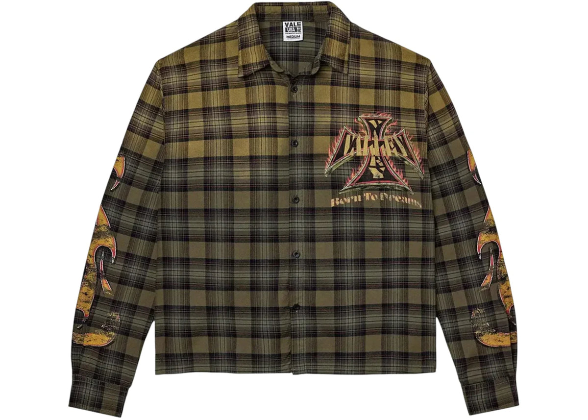 Vale Forever Reborn Flannel Green -1