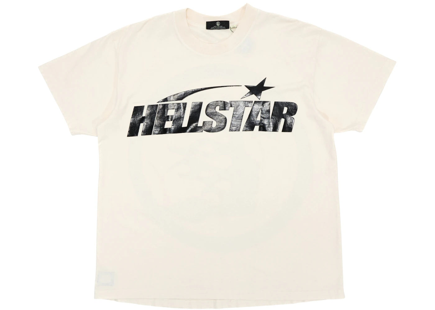 Hellstar Classic T-shirt White/Black (Gel Print) -1