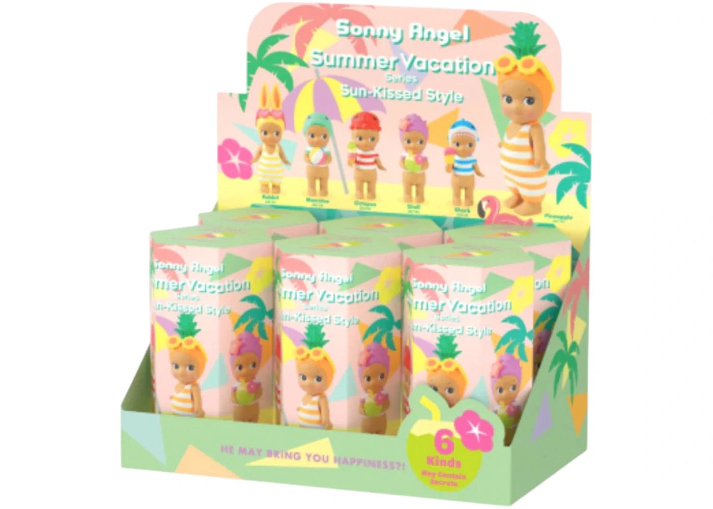 Sonny Angel Summer Vacation Series Sun-Kissed Style Sealed Case (6 Blind Box) -1