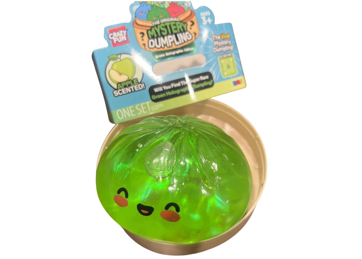 Squishy Bun The Original Mystery Dumpling Apple Scented Green Holographic Dumpling Chase -1