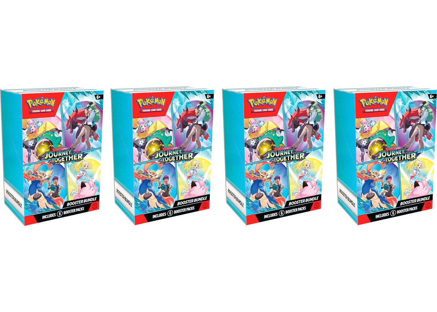 Pokémon Scarlet Violet Journey Together Booster Bundle 4x Lot -1