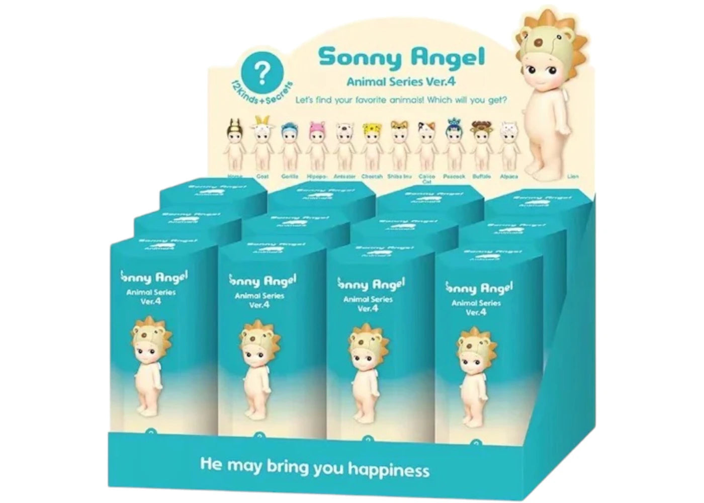 Sonny Angel Animal Series Version 4 Sealed Case (12 Blind Box) -1