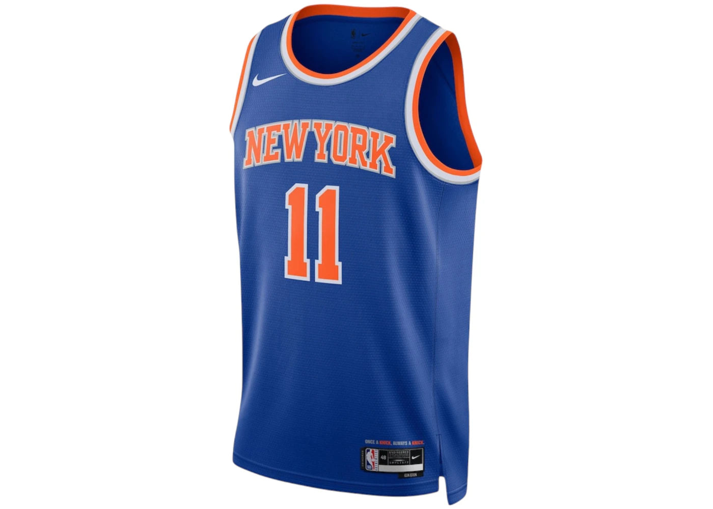 Nike x NBA New York Knicks Jalen Brunson Icon Edition Swingman Jersey Blue -1