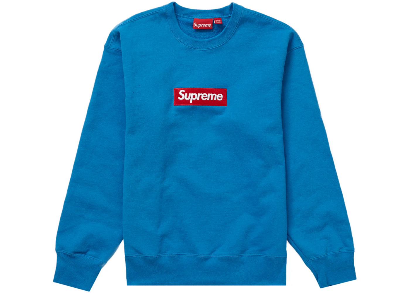 Supreme Box Logo Crewneck (FW22) Blue -1