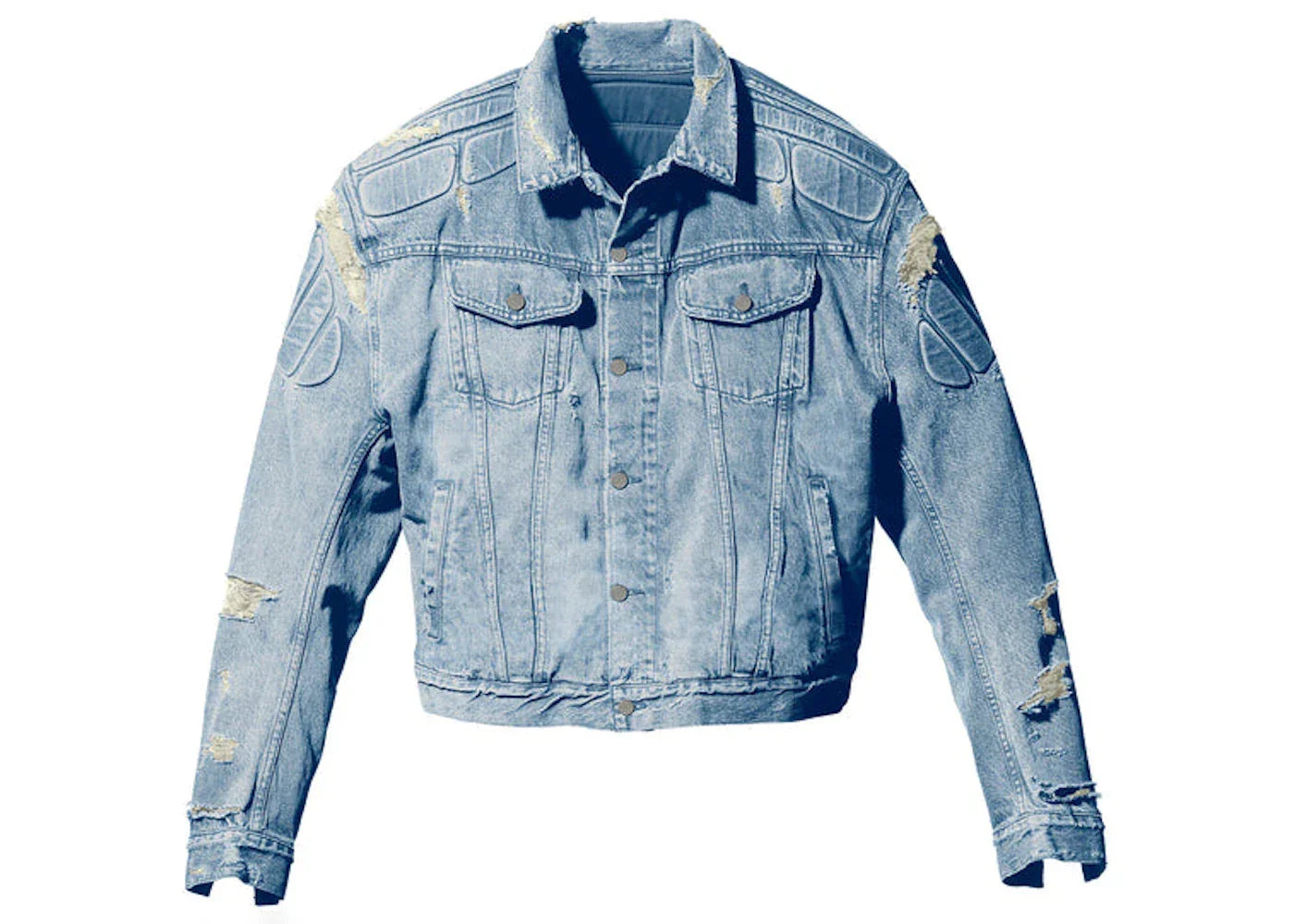 Yeezy Gap Engineered by Balenciaga Padded Denim Jacket Blue -1