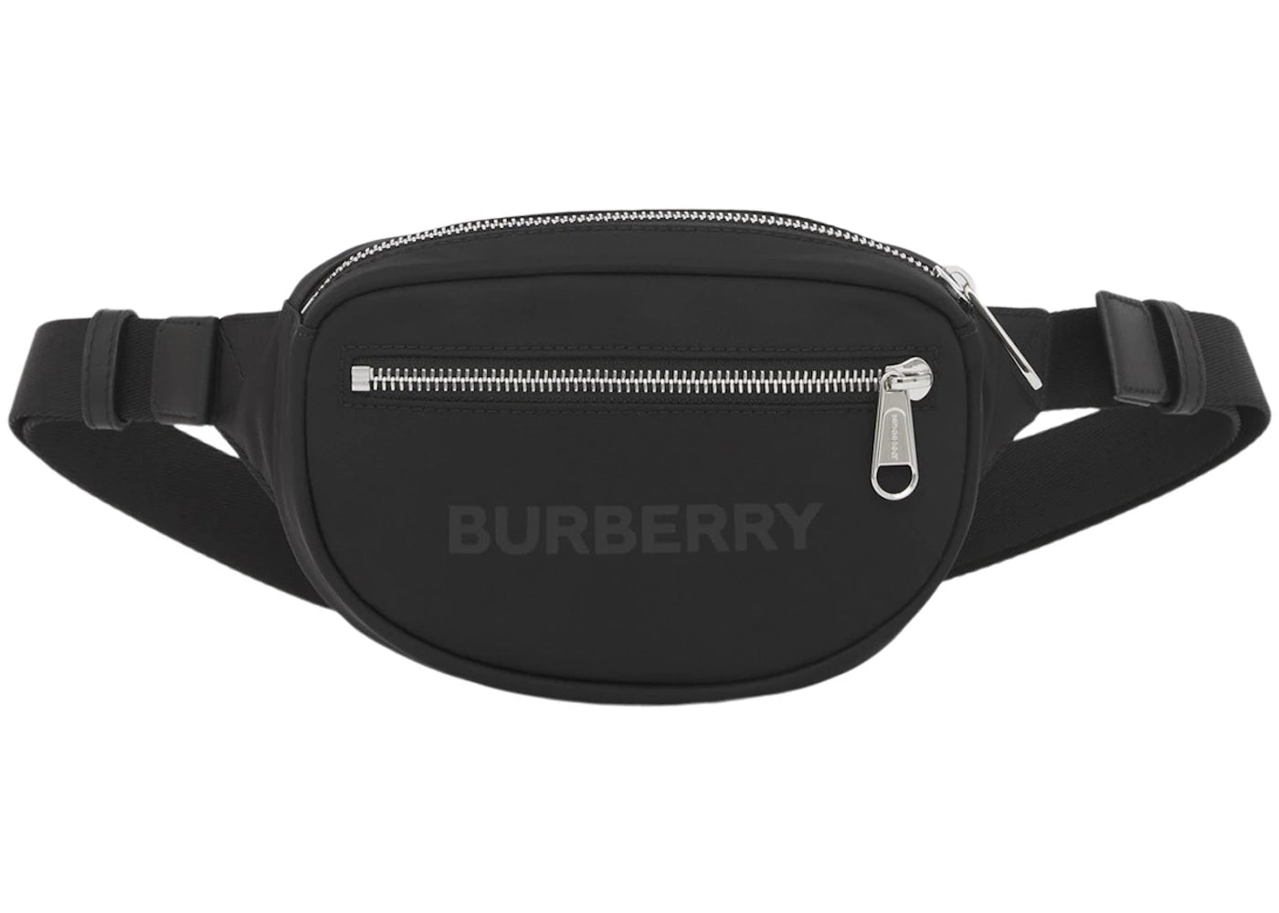 Burberry Logo Print Nylon Cannon Bum Bag Small Black -1
