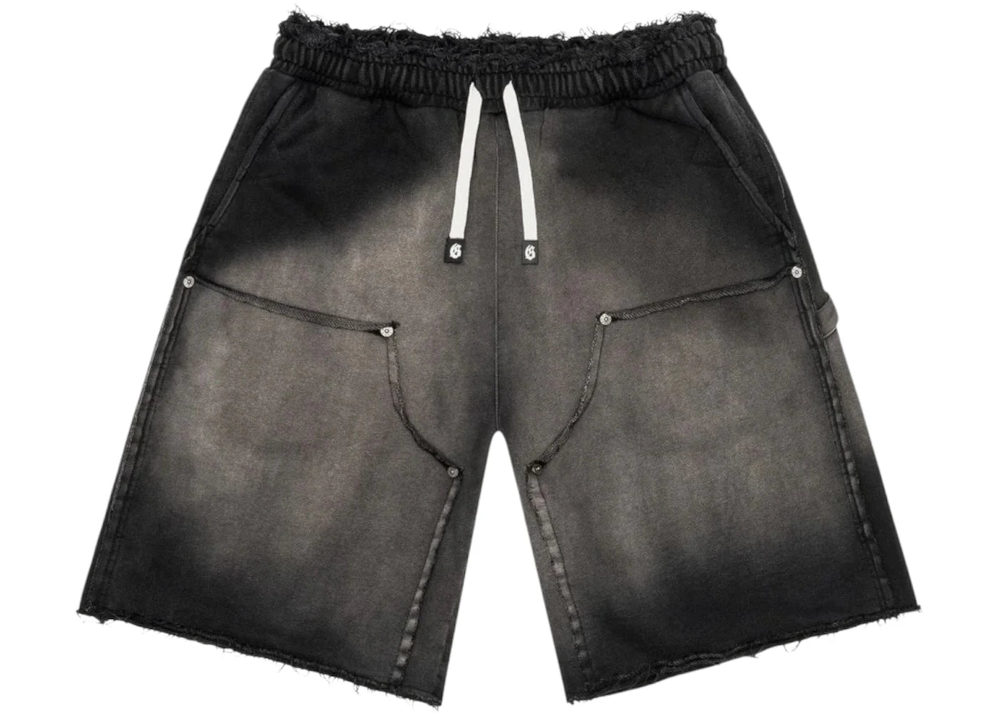 Godspeed Carpenter Distressed Shorts Black Sun Fade -1