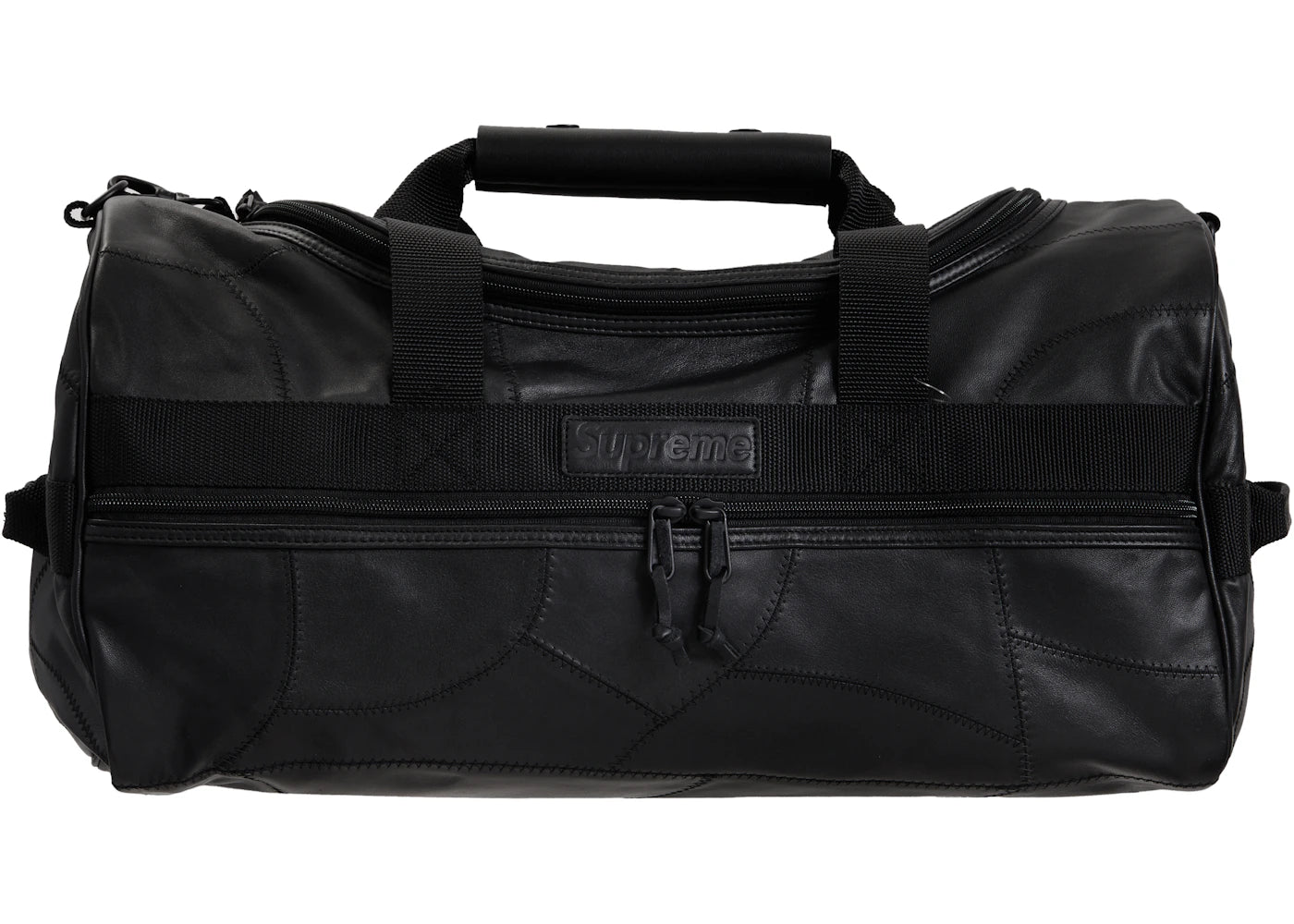 Supreme Patchwork Leather Duffel Bag Black -1