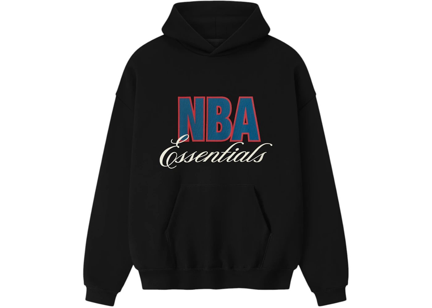 Fear of God Essentials NBA 90s Hoodie Black -1