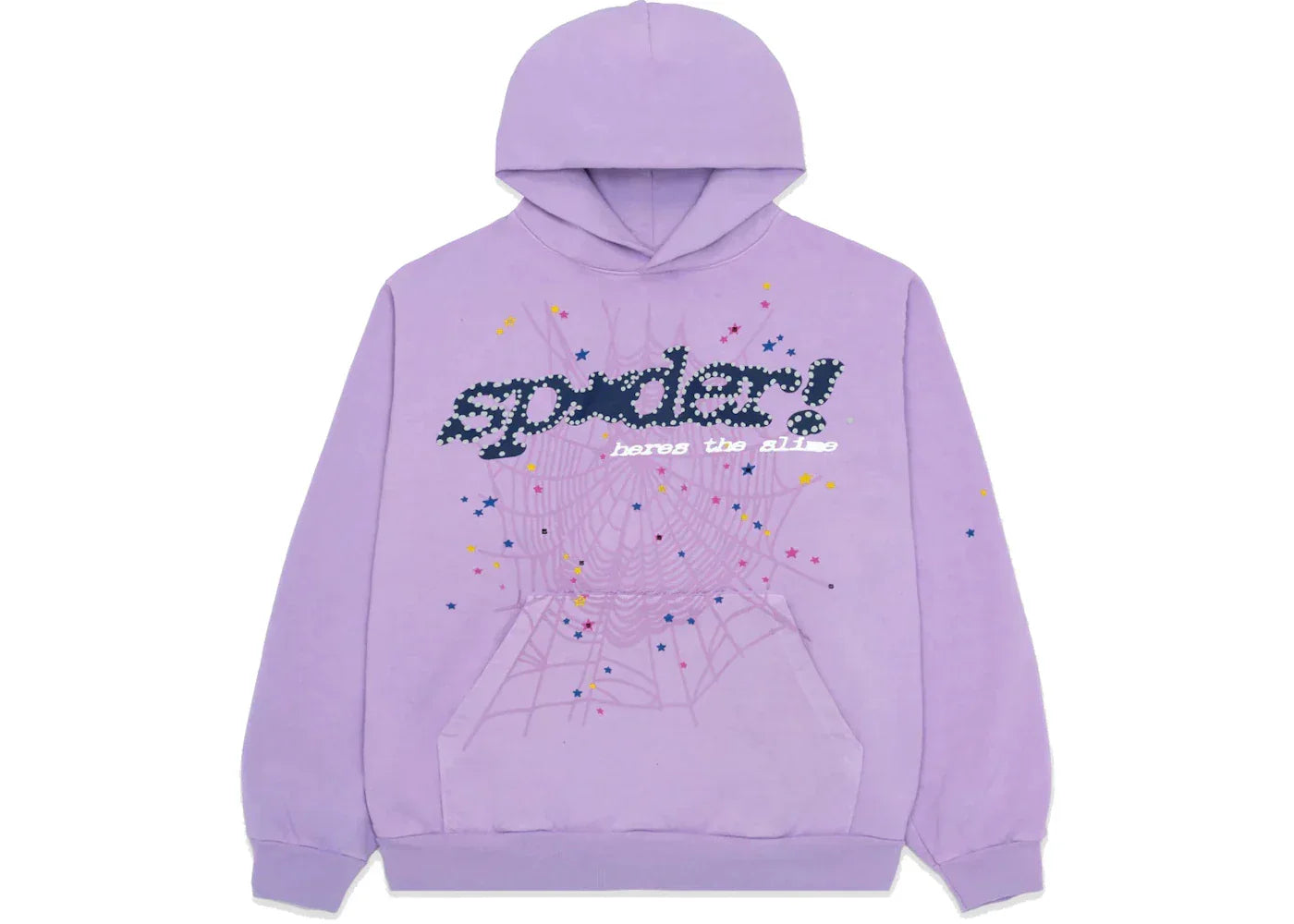 Sp5der Acai Hoodie Purple -1