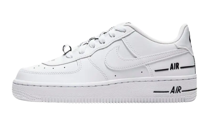 Nike air force 1 lv8 low black and white on sale