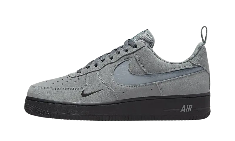 Black and grey nike air force 1 online