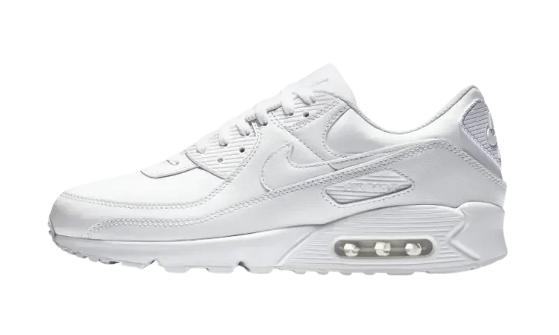 Nike Air Max 90 Leather Triple White - MTHOR SHOP