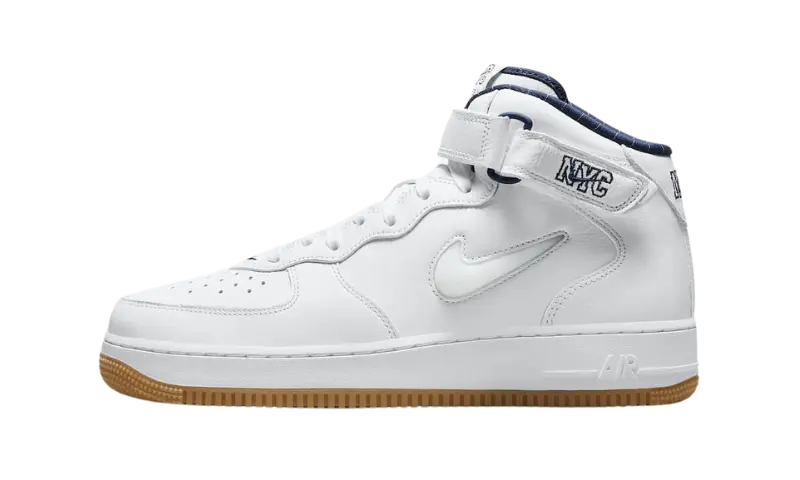 Nike Air Force 1 Mid QS Jewel NYC White Midnight Navy