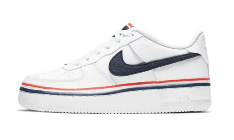 Nike air force 1 ribbon white on sale