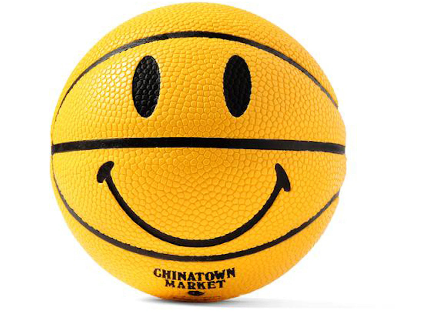 Chinatown Market Mini Smiley Basketball Yellow -1