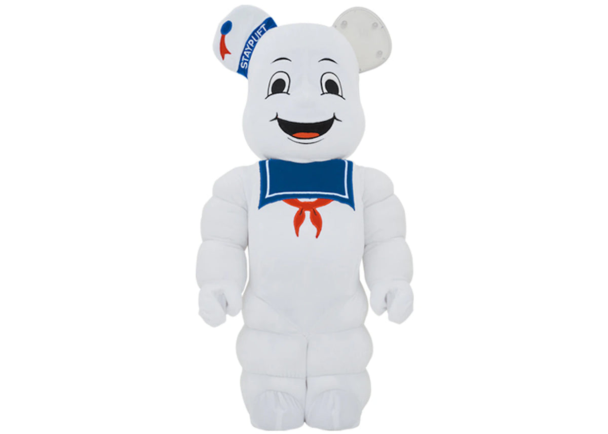 Bearbrick x Ghostbusters Stay Puft Marshmallow Man Costume Version 1000% -1