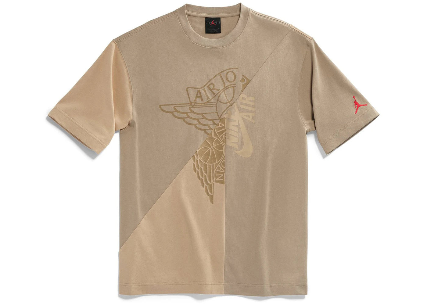 Travis Scott Cactus Jack x Jordan T-shirt Khaki/Desert -1
