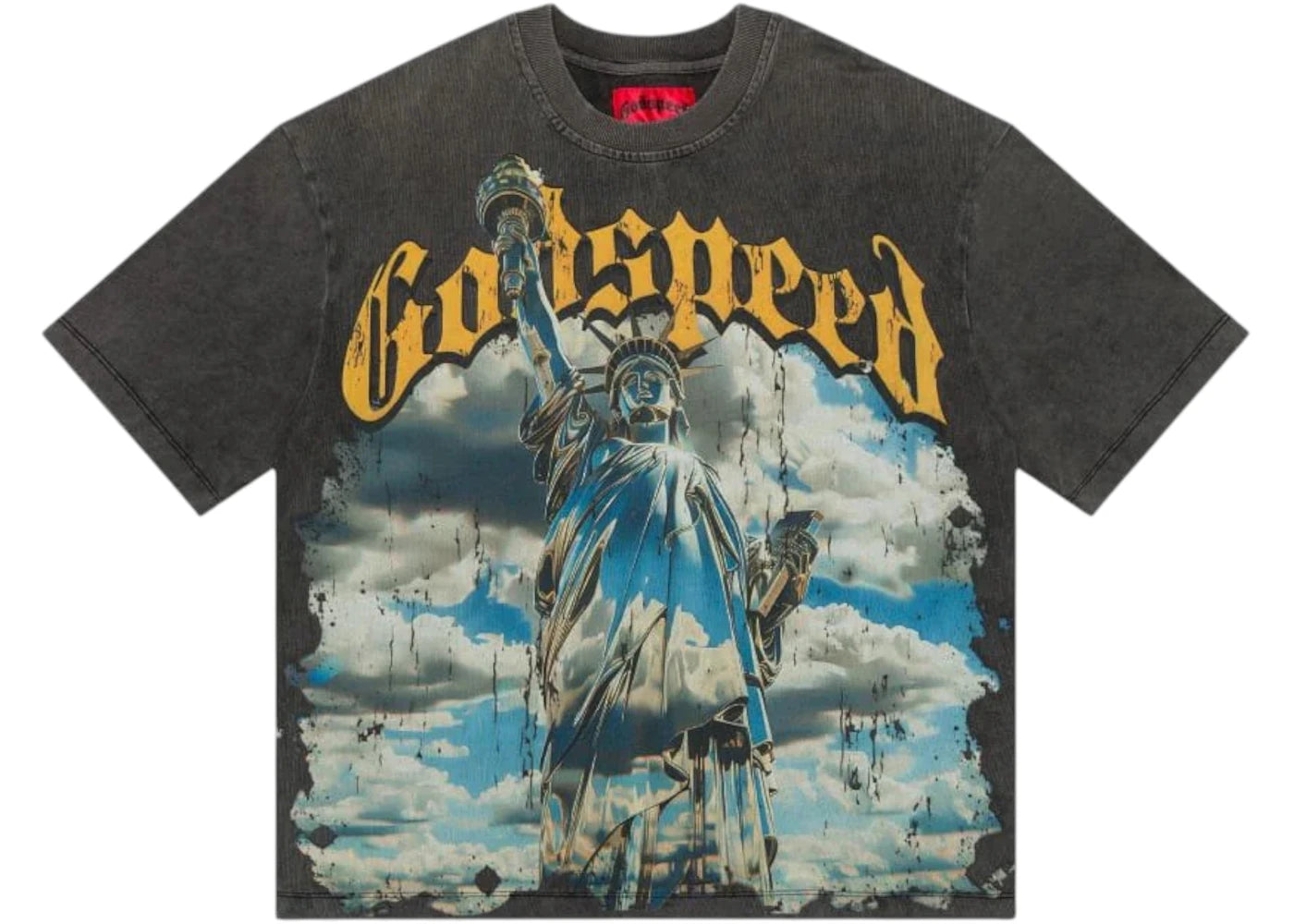 Godspeed Chrome Liberty T-shirt Grey Wash -1