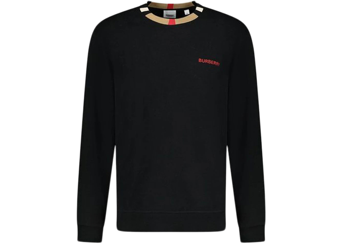 Burberry Long Sleeve Icon T-shirt Black -1