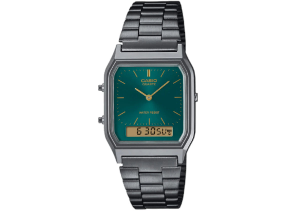 Casio Vintage AQ-230EGG-3A (Dark Green) -1