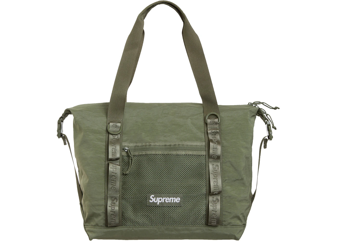 Supreme Zip Tote Olive -1
