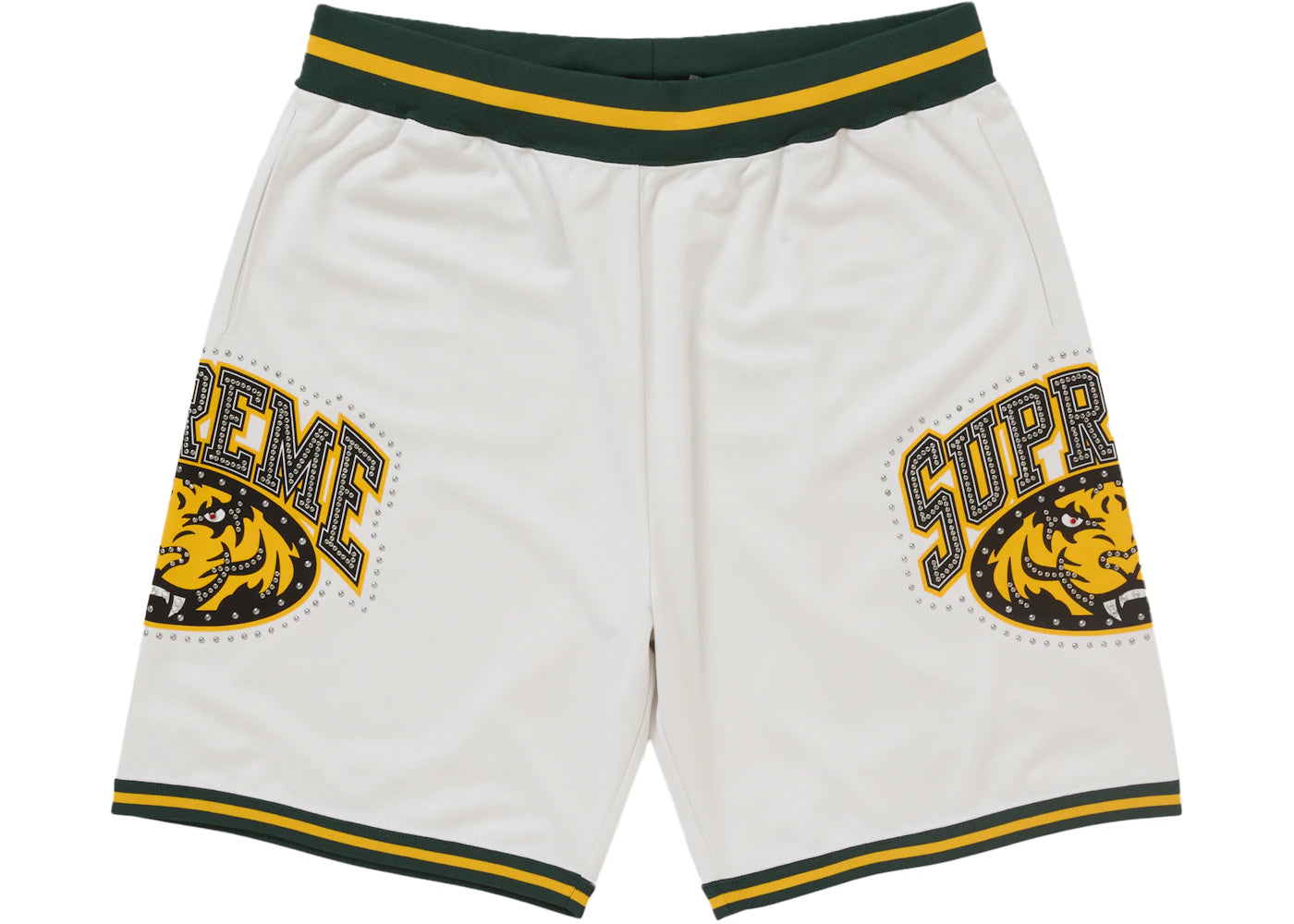 Supreme Studded Basketball Short White -1