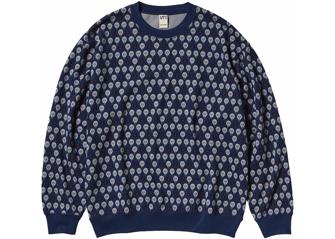 KAWS x Uniqlo Warhol Graphic 477201 Sweatshirt Navy -1