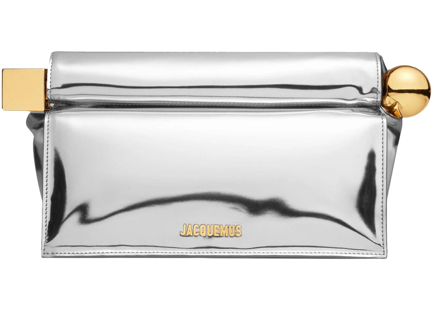 Jacquemus La Pochette Rond Carré Silver -1