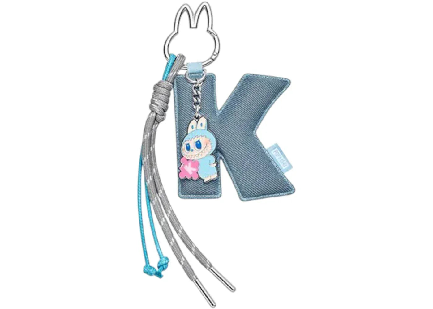 Pop Mart Labubu The Monsters Pin for Love Series "K" Letter Pendant -1