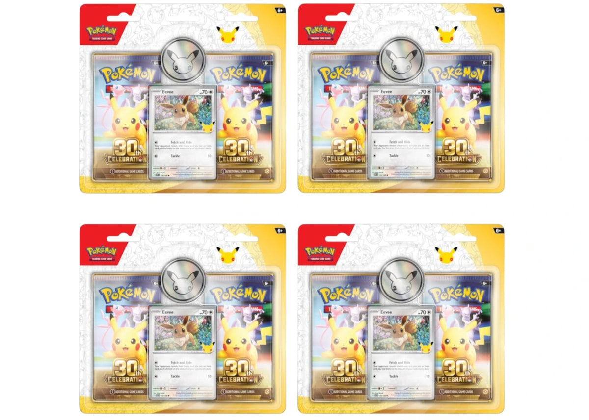 2026 Pokémon Mega Evolution 30th Celebration 2 Pack Blister 4x Lot -1