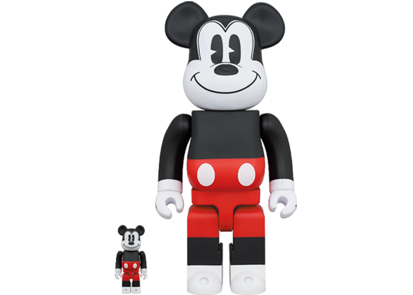 Bearbrick Mickey Mouse 2020 100% & 400% Set R&W Ver. -1